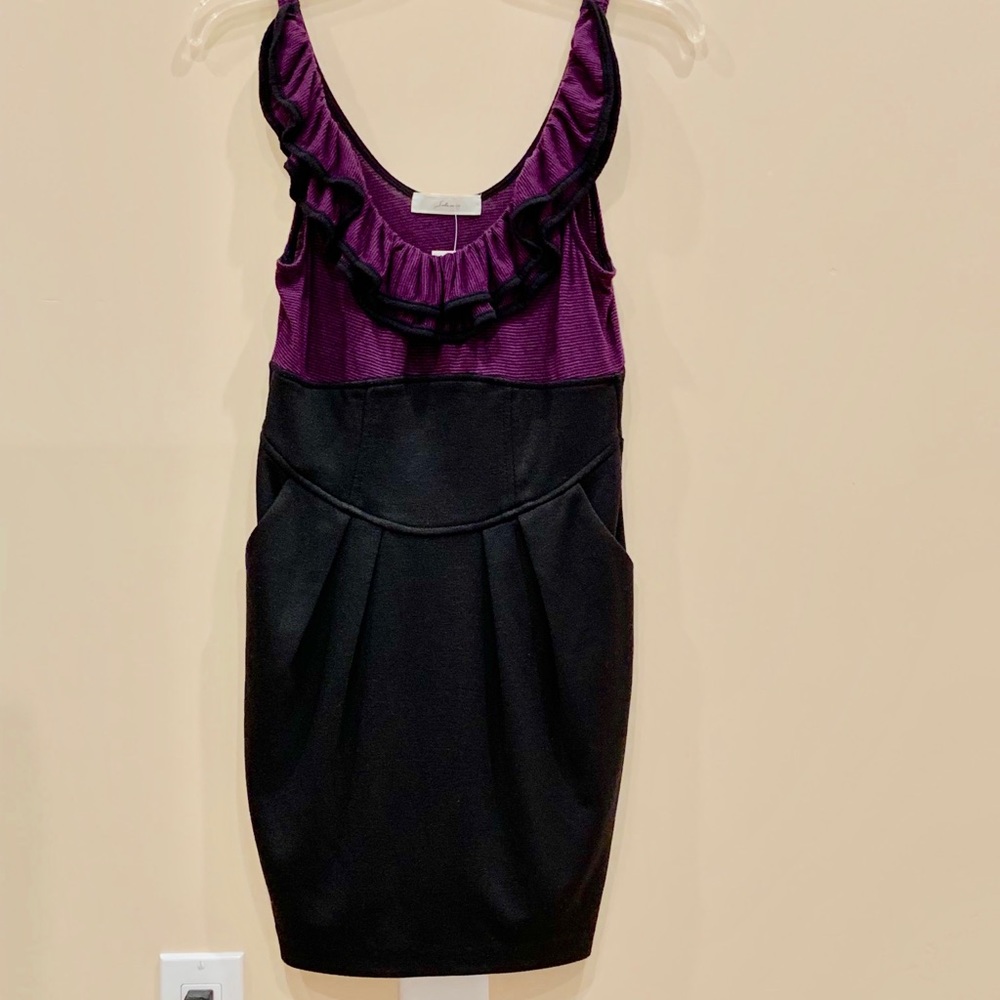 Purple and black dress